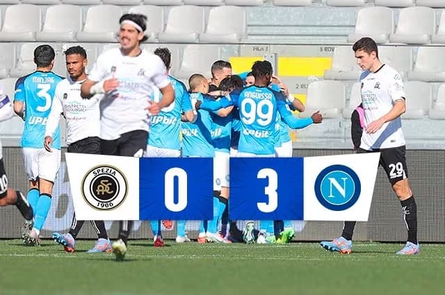 Spezia-Napoli, 0-3 il video dei gol e gli highlights