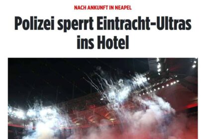 Dalla Germania: "Napoli, scene di follia sui tifosi dell'Eintracht"