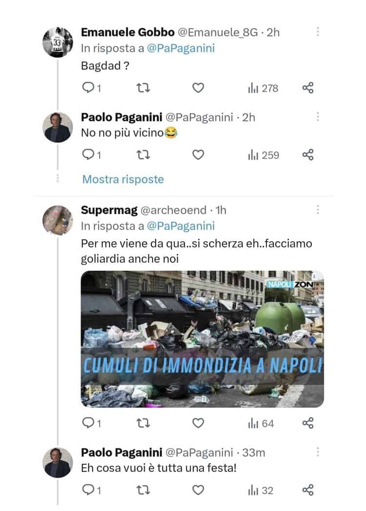 Tifosi del Napoli furiosi con Paolo Paganini: "Vergognati"