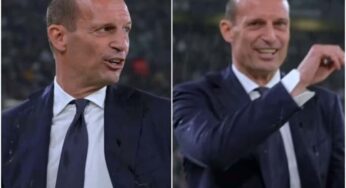 Teatrino di Allegri: abbandona la panchina della Juve dopo il gol del Napoli: “Vado via, ciao”