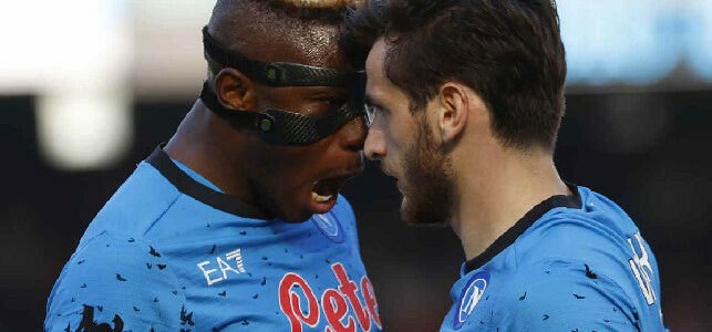 osimhen leader napoli gesto per kvaratkshelia