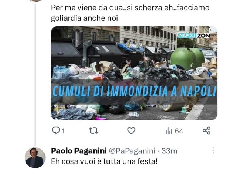 Tifosi del Napoli furiosi con Paolo Paganini: "Vergognati"