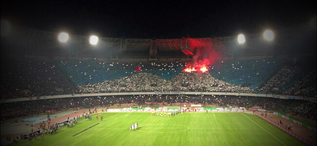 coreografia napoli milan stadio maradona