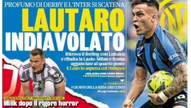 Gazzetta snobba il Napoli, rimonta Inter vale più dello Scudetto - FOTO
