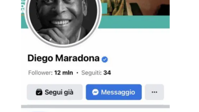 Hacker nel profilo Facebook di Maradona - FOTO