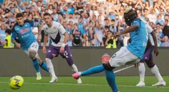 Festa con vittoria per i campioni d’Italia, decide Osimhen: Atmosfera incredibile al Maradona -VIDEO