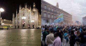 Milan-Inter: Piazza Duomo vuota, collegamento flop in tv. Fallito il tentativo di imitare Napoli