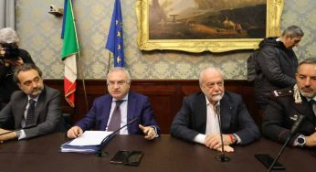 De Laurentiis: “Udinese-Napoli Stadio Maradona aperto ai tifosi: 8 schermi e ingresso 5 euro”