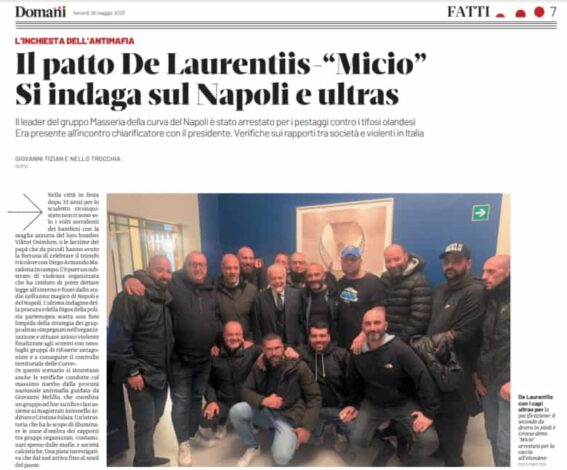 Antimafia indaga sugli Ultras: Nel mirino Napoli, Milan e Inter