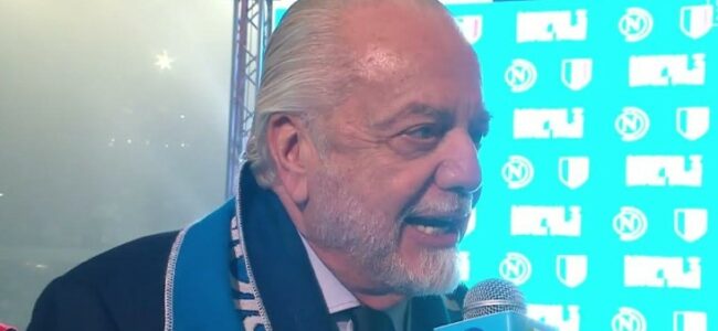 De Laurentiis: l'inatteso fuori onda durante la conferenza stampa