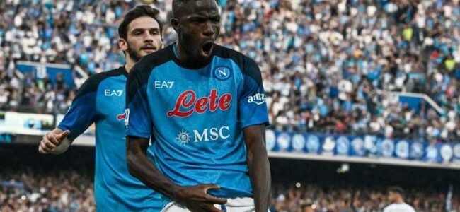 osimhen rigore napoli fiorentina curva b