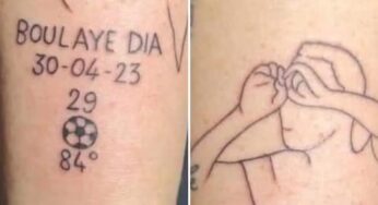 Tifoso della Salernitana si tatua il gol di Dia: Il web lo prende in giro
