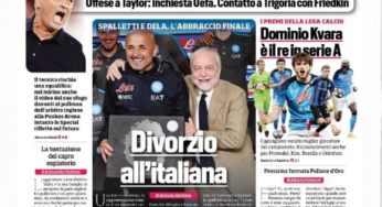CORRIERE – Spalletti e De Laurentiis, l’abbraccio finale: “Divorzio all’italiana”