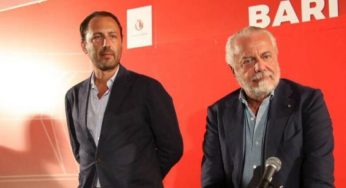 Il Bari a 90′ dalla Serie A, Puglia in delirio: “E se i De Laurentiis vendessero il Napoli?”