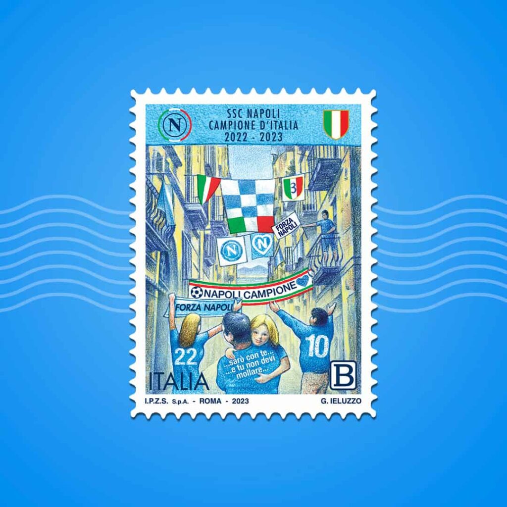 Nasce il francobollo per lo Scudetto del Napoli - FOTO