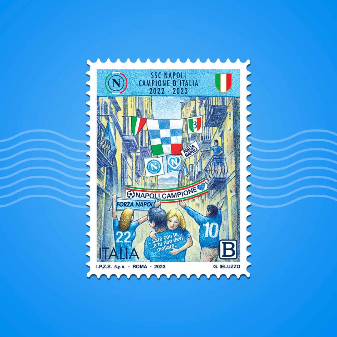 Nasce il francobollo per lo Scudetto del Napoli - FOTO