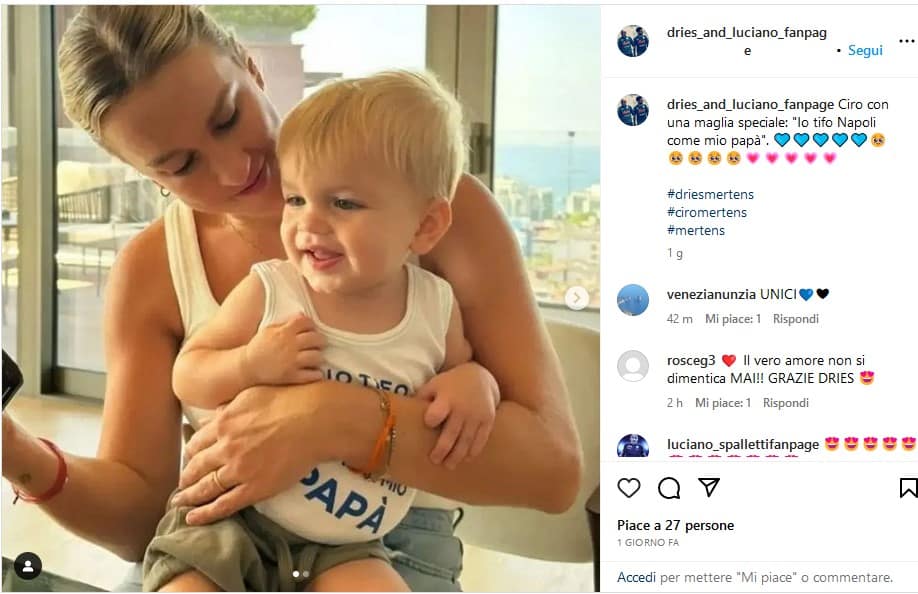 Il piccolo Ciro Mertens Conquista il Web: "Tifo Napoli come papà"