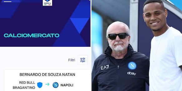 Natan è un nuovo giocatore del Napoli. Contratto depositato