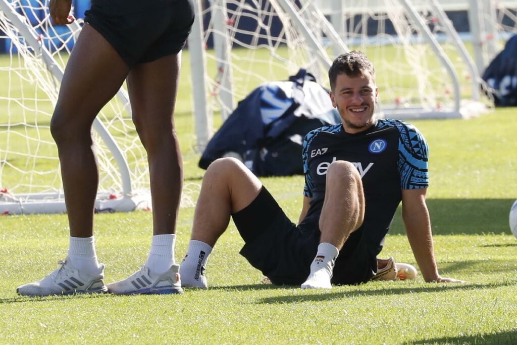 demme gol napoli partitella castel di sangro