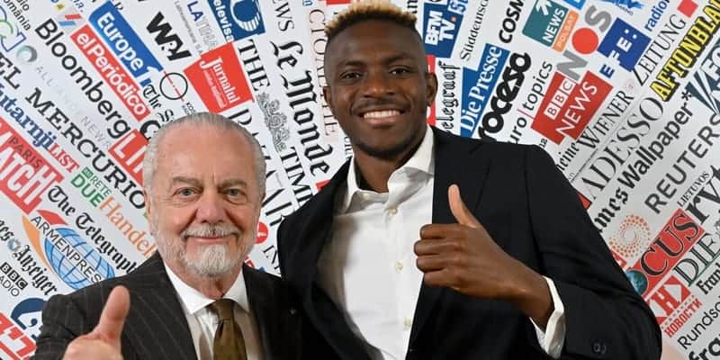 Napoli-Osimhen, manca solo l'annuncio di De Laurentiis