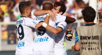 Napoli, vittoria di forza a Lecce: finisce 4-0 al Via del Mare