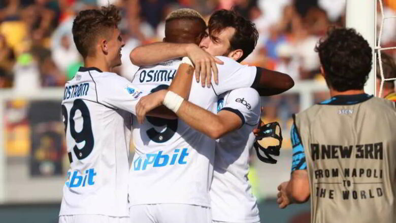 Napoli, vittoria di forza a Lecce: finisce 4-0 al Via del Mare