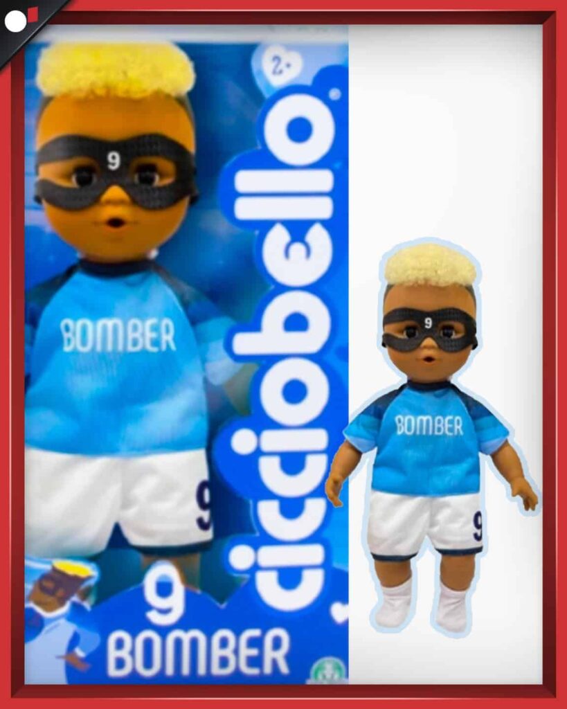 Arriva il nuovo ‘Cicciobello Bomber’ ispirato a Osimhen, ma il Napoli non gradisce – FOTO