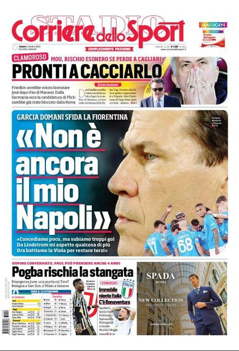 Corriere dello Sport Campania - Garcia: "Non è ancora il mio Napoli"