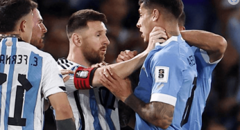 Tensione alle stelle in Argentina-Uruguay: Messi arriva alle mani con Olivera (VIDEO)