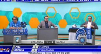 VIDEO – Giornalista bergamasco irride i napoletani: “Pulcinella”, ma Elmas lo zittisce