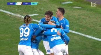 VIDEO Napoli-Cagliari 2-1: Kvaratskhelia riporta gli azzurri in vantaggio