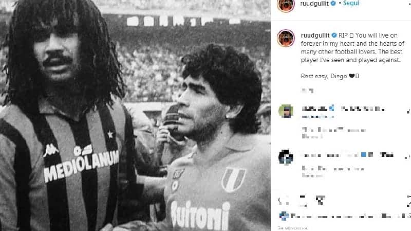 Gullit su Maradona: "Il Più Grande, Superiore a Messi e Ronaldo"