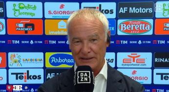 Ranieri elogia il Napoli: “Complimenti, hanno campioni come Osimhen e Kvaratskhelia”.