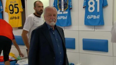 De Laurentiis negli spogliatoi post Napoli-Barça: il retroscena