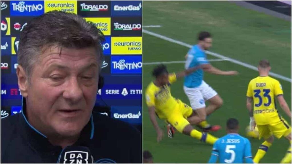 Napoli-Verona, Mazzarri furioso: "Rigore netto su Kvaratskhelia, il VAR doveva intervenire"