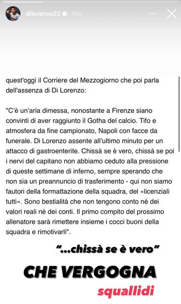 Di Lorenzo furioso: "Che vergogna! Squallidi"