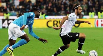L’Udinese strappa un punto d’oro al Napoli in pieno recupero: 1-1 al Bluenergy Stadium