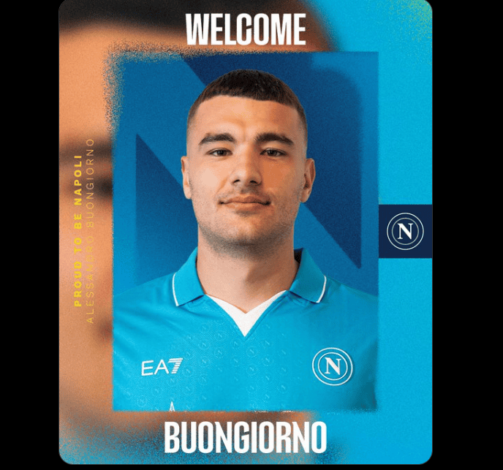 Alessandro Buongiorno è un nuovo giocatore del Napoli. ADL ufficializza il terzo colpo di mercato