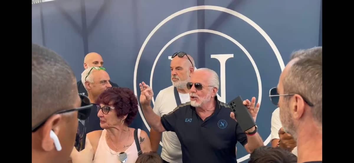 De Laurentiis a Dimaro: "Serve cazzimma, il campionato non è mai scritto"