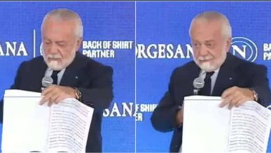 De Laurentiis si commuove per i 20 anni al Napoli