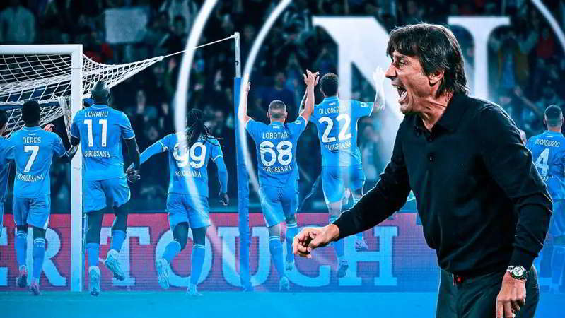 Antonio Conte porta il Napoli in vetta: Il tecnico ha smentito tutti!