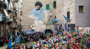 Napoli, sequestrata l’area del murale di Maradona ai Quartieri Spagnoli
