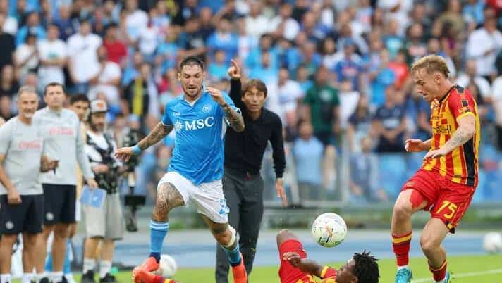 Napoli Lecce, il gesto di Conte nel tunnel non è sfuggito alle telecamere