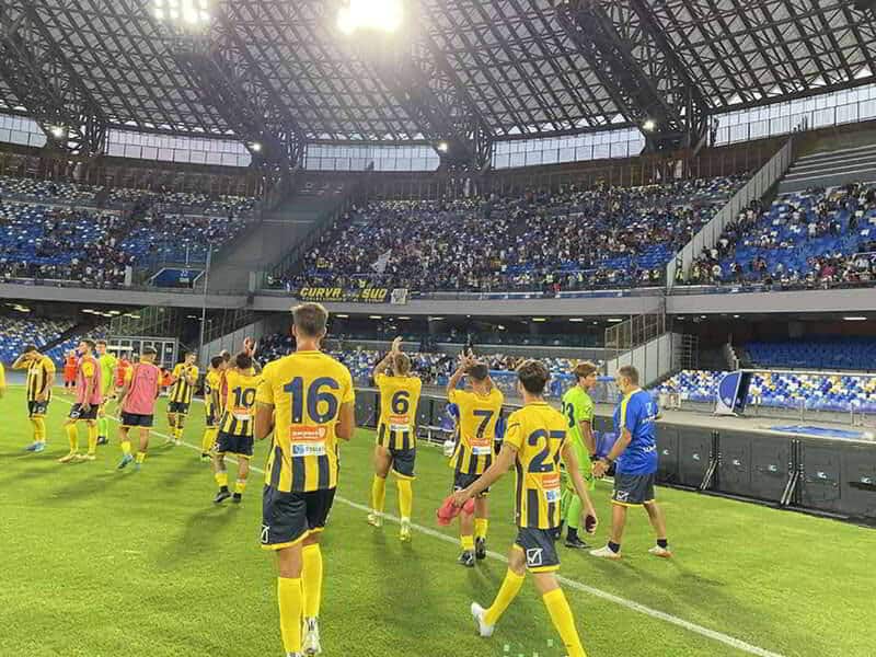 Napoli-Juve Stabia 6-5, tre doppiette per gli azzurri. Spunta anche Mario Rui