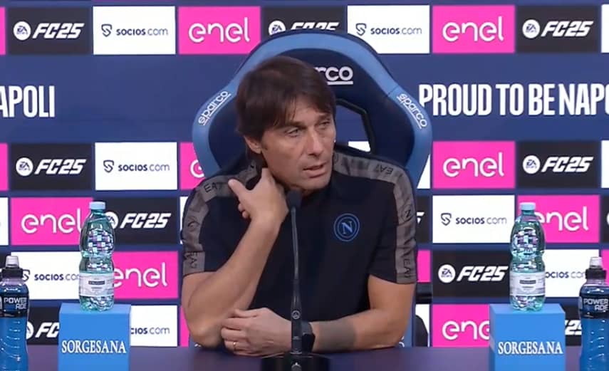 Napoli Roma, Conte: “Ranieri amico, ma ora rivali. Su Meret e Lobotka…”