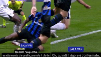 Inter-Napoli rigore VAR