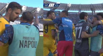 Napoli-Atalanta, rissa Mazzocchi-Djimsiti. Ecco cosa è successo al Maradona