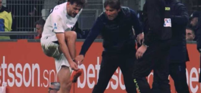 Conte esplode dopo Inter-Napoli: "Guardate la scarpa di Kvara"