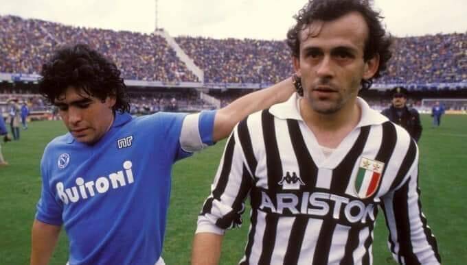 Platini: “Ero in difficoltà, Maradona prenotò un hotel a Torino solo per starmi vicino”