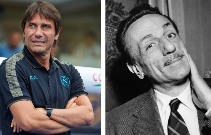 Napoli Lazio, La profezia di Eduardo De Filippo scuote Conte